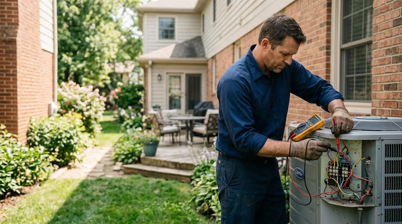 HVAC technician working near Pembroke, GA